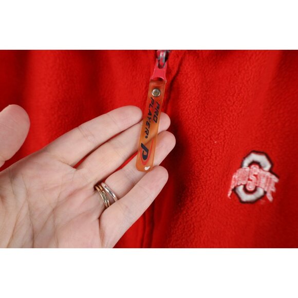 Vintage 90s Y2K Mens 2XL Distressed Brutus Ohio State University Fleece Jacket - Picture 7 of 16